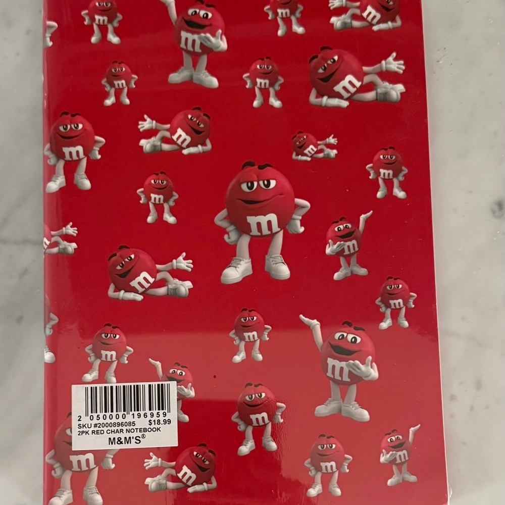 M&M'S Multicolor Hardcover Notebooks - Red Blue Yellow Green Brown Orange - Picture 7 of 12